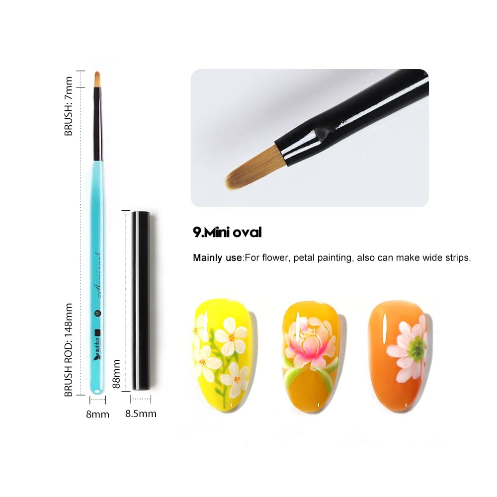 Professional Nail Art Brush-CRYSTAL BLUE CBNB-09