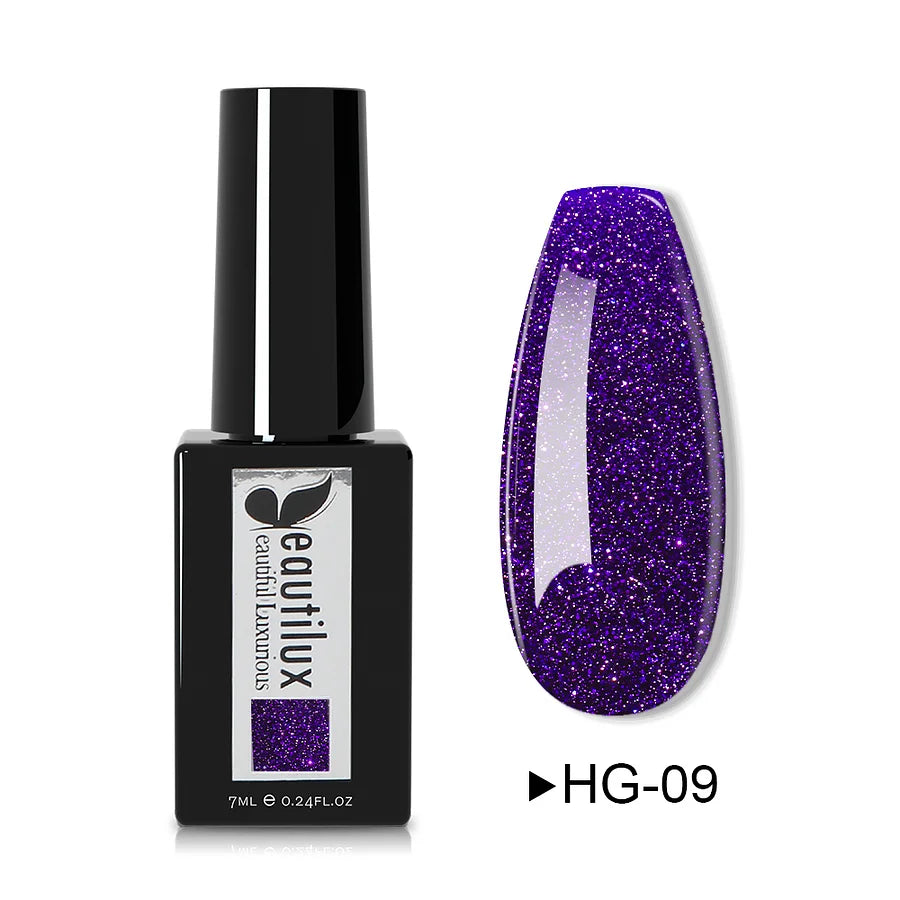 BEAUTILUX HEMA FREE GEL POLISH-GLITTER COLOR HG-09