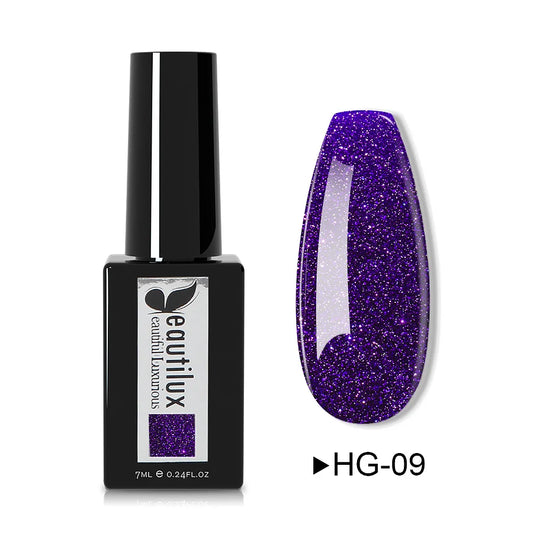 BEAUTILUX HEMA FREE GEL POLISH-GLITTER COLOR HG-09