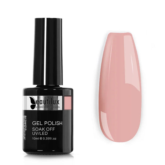 Beautilux Vernis Gel Semi-Permanent AC-103 – Douceur et Féminité en Rose Poudré