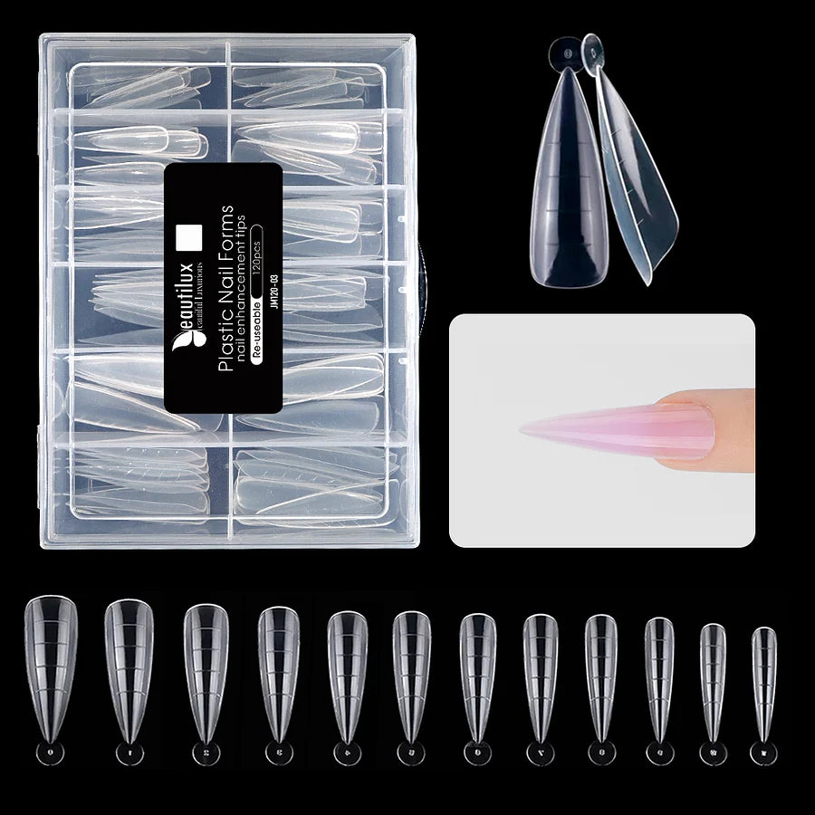 Plastic Nail Forms 120pcs/box JM120-03