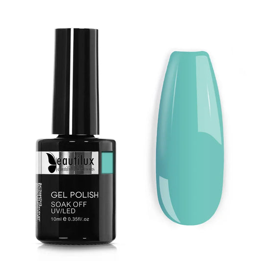 Beautilux Vernis Gel Semi-Permanent AC-23 – Fraîcheur et Éclat en Bleu Turquoise