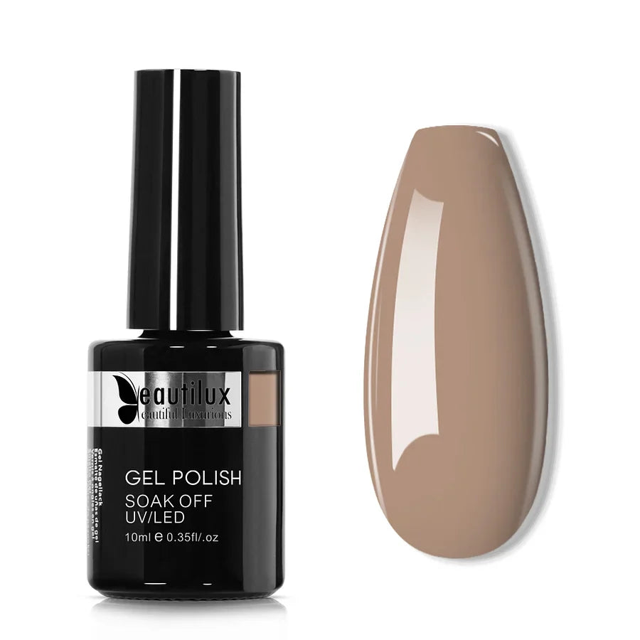 Beautilux Vernis Gel Semi-Permanent Nude Sable B-079 – Élégance Naturelle et Raffinée