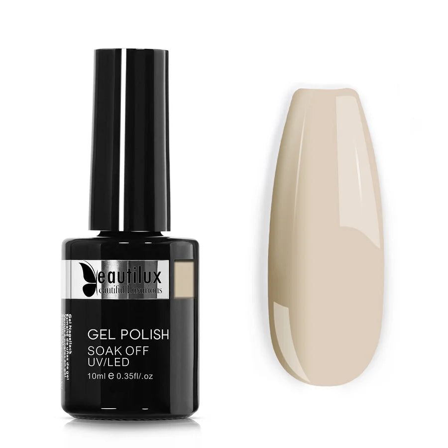 Beautilux Vernis Gel Semi-Permanent AC-93 – Épure et Élégance en Beige Crème