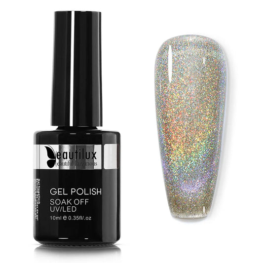 BEAUTIULX GEL POLISH-HOLOGRAPHIC CAT EYE BCM-10