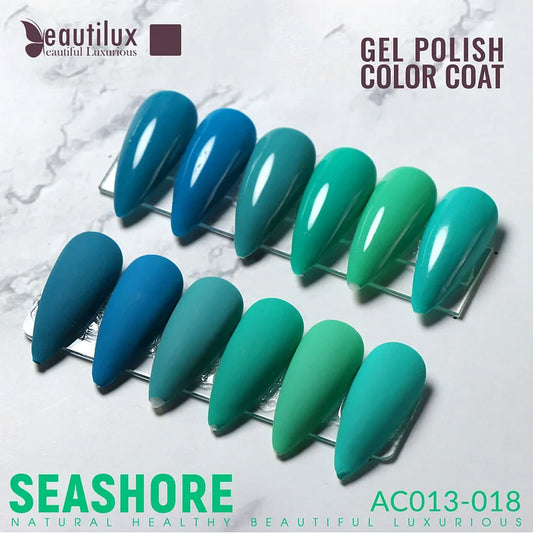 Kit de Vernis Semi-Permanent Beautilux - Collection SEASHORE (6x10ml) | SKU : AC-1318