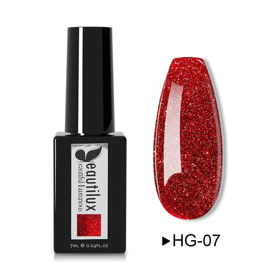 BEAUTILUX HEMA FREE GEL POLISH-GLITTER COLOR HG-07