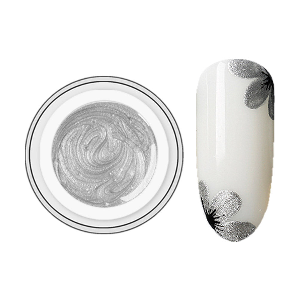 BC-12 PAINTING GEL Argent BEAUTILUX NAIL ART  10 Gr