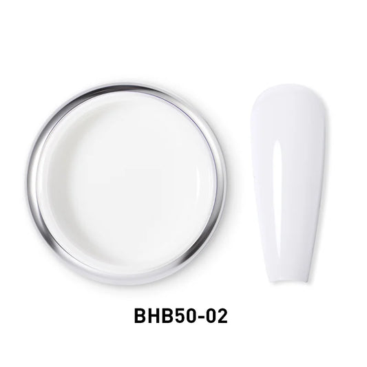 Beautilux Gel de Construction Autoégalisant Blanc BHB55-02 - Pour des Manucures Pures et Élégantes