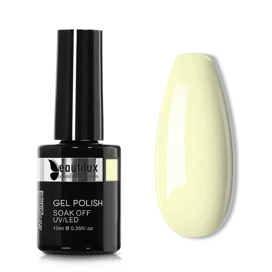 Beautilux Vernis Gel Semi-Permanent Jaune Pastel B-105 – Fraîcheur et Douceur