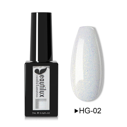 BEAUTILUX HEMA FREE GEL POLISH-GLITTER COLOR HG-02