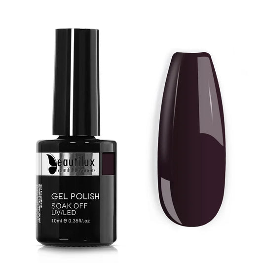 Beautilux Vernis Gel Semi-Permanent Prune Nocturne AC-60 – Profondeur et Mystère