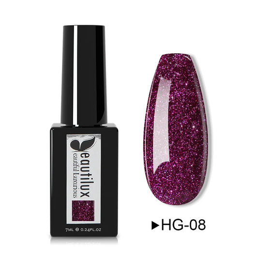 BEAUTILUX HEMA FREE GEL POLISH-GLITTER COLOR HG-08