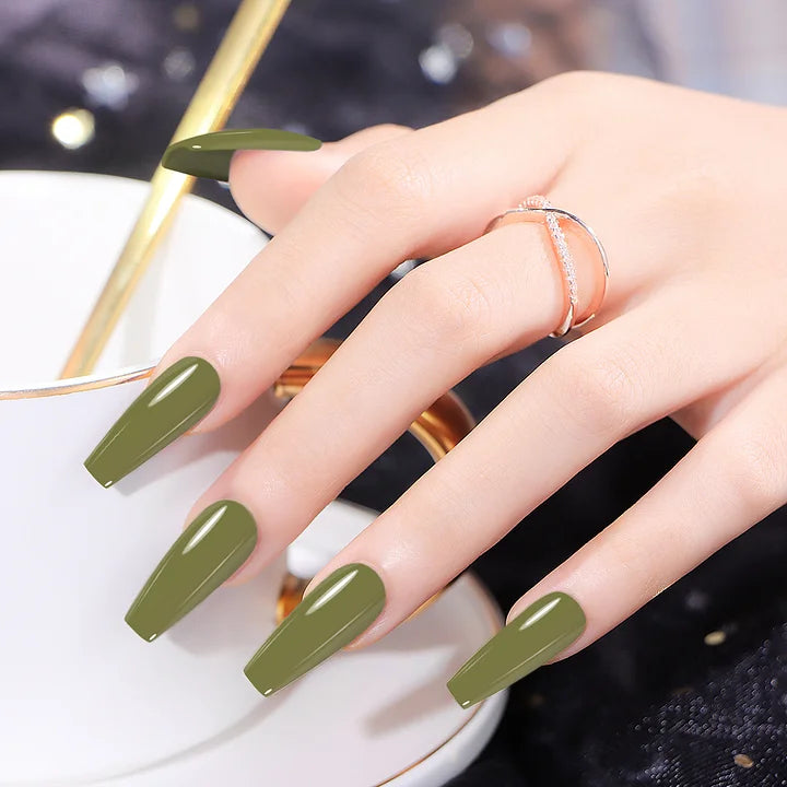 Beautilux Vernis Gel Semi-Permanent AC-35 – Élégance Naturelle en Vert Olive